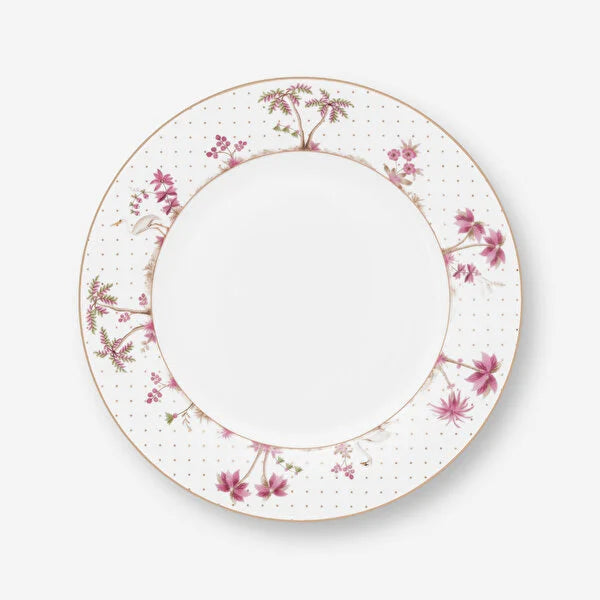 Beyaz Porselen Yemek Tabağı 26,5 Cm Jolie Collection by Pip Studio