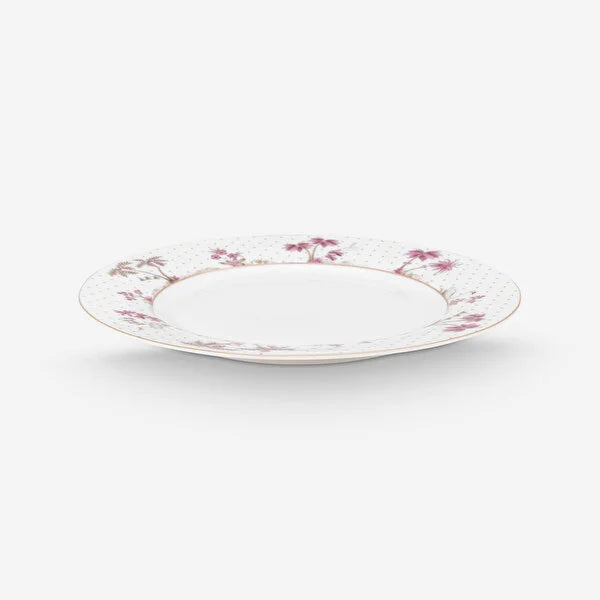 Beyaz Porselen Yemek Tabağı 26,5 Cm Jolie Collection by Pip Studio