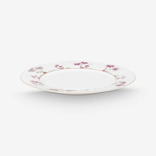 Beyaz Porselen Yemek Tabağı 26,5 Cm Jolie Collection by Pip Studio