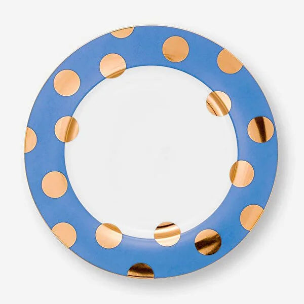 Mavi Porselen Kahvaltı Tabağı 21 Cm Dot Delight Collection by Pip Studio