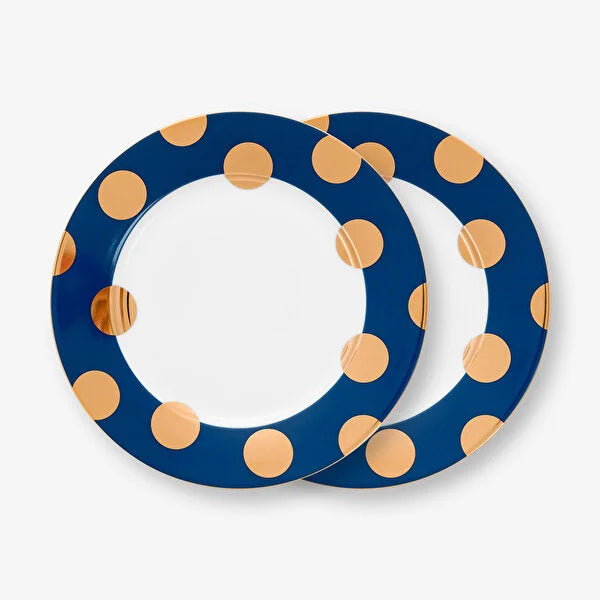 Lacivert Porselen Kahvaltı Tabağı 21 Cm Dot Delight Collection by Pip Studio