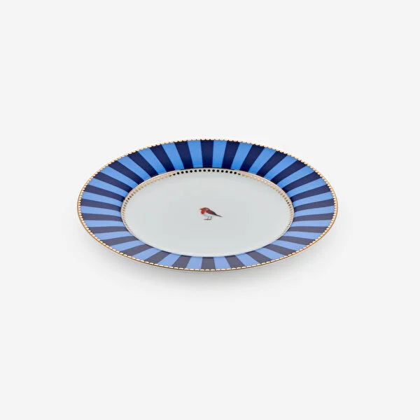 Pip Studio Love Birds Mavi Porselen Pasta Tabağı 17 cm