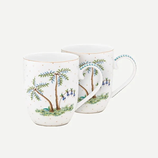 Beyaz Porselen Kupa Seti 145 Ml Jolie Collection by Pip Studio