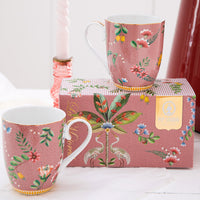 Pip Studio La Majorelle Pembe Porselen Kupa Seti 350 ml - 4