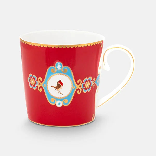Pip Studio Love Birds Kırmızı Porselen Kupa 51002318 (250 ml)