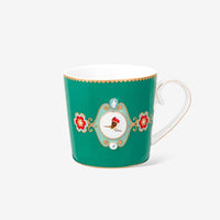 Pip Studio Love Birds Yeşil Porselen Kupa 51002469 (150 ml)