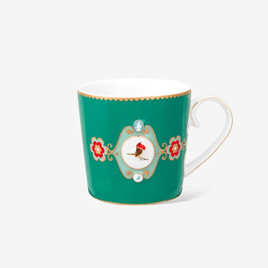 Pip Studio Love Birds Yeşil Porselen Kupa 51002469 (150 ml)