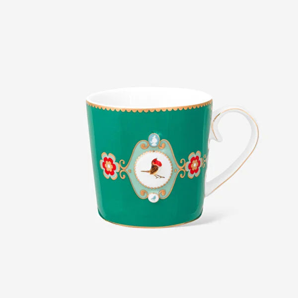 Pip Studio Love Birds Yeşil Porselen Kupa 51002469 (150 ml)