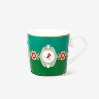 Pip Studio Love Birds Yeşil Porselen Kupa 51002471 (150 ml)