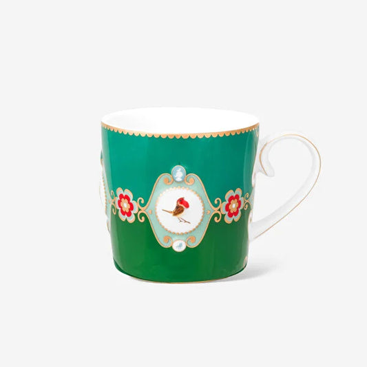 Pip Studio Love Birds Yeşil Porselen Kupa 51002471 (150 ml)