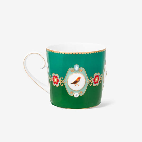 Pip Studio Love Birds Yeşil Porselen Kupa 51002471 (150 ml)
