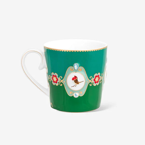 Pip Studio Love Birds Yeşil Porselen Kupa 51002474 (250 ml)