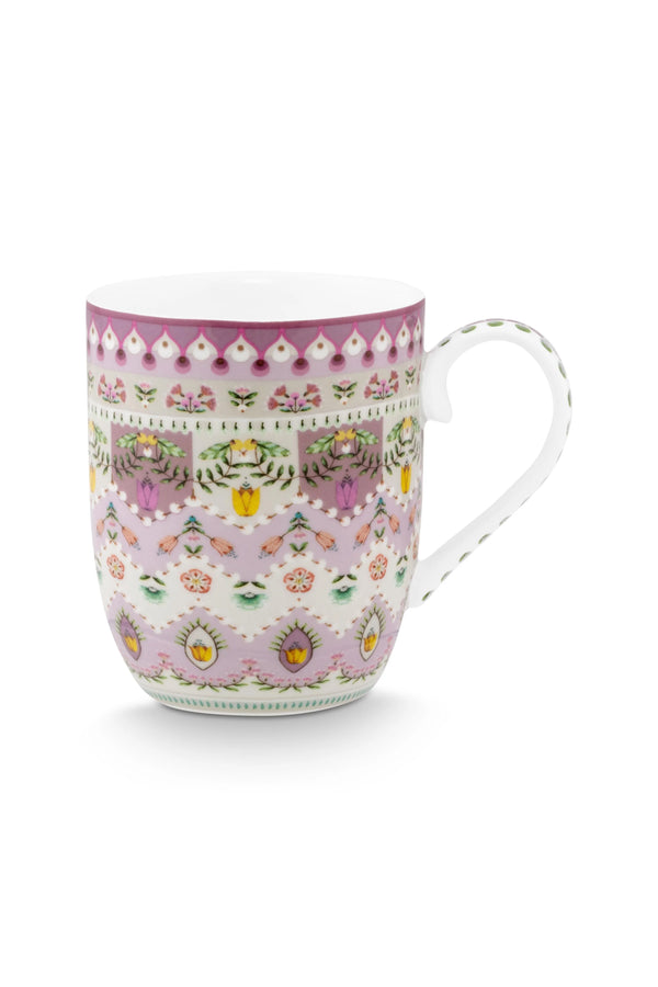 Pip Studio Lily & Lotus Mor Porselen Kupa 145 ml