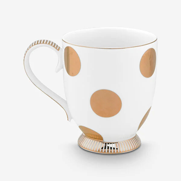 Beyaz Porselen Kupa 350 ml Dot Delight Collection by Pip Studio