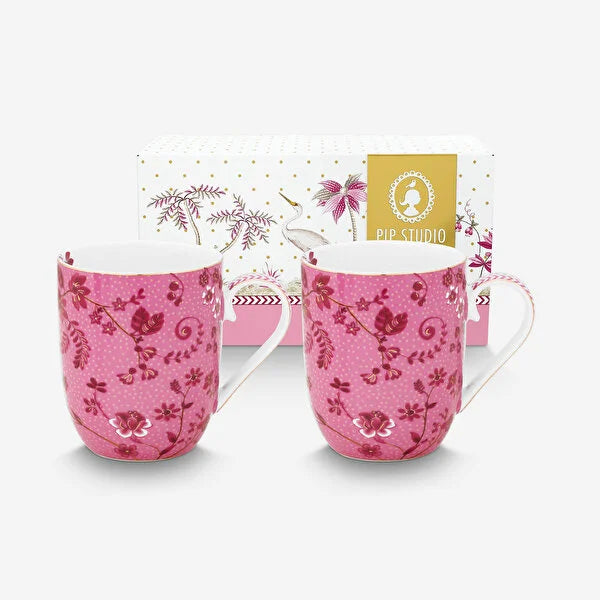 Pembe Porselen Kupa Seti 145 ml Jolie Collection by Pip Studio