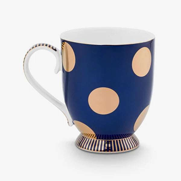 Lacivert Porselen Kupa Seti 380 ml Dot Delight Collection by Pip Studio