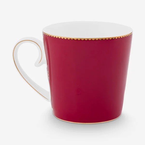 Kırmızı Porselen Kupa 250 ml Love Birds Collection by Pip Studio
