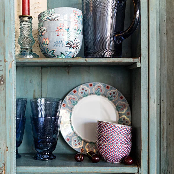 Mavi Porselen Kase 12 cm Flower Festival Collection by Pip Studio