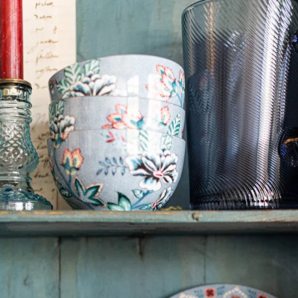 Mavi Porselen Kase 12 cm Flower Festival Collection by Pip Studio