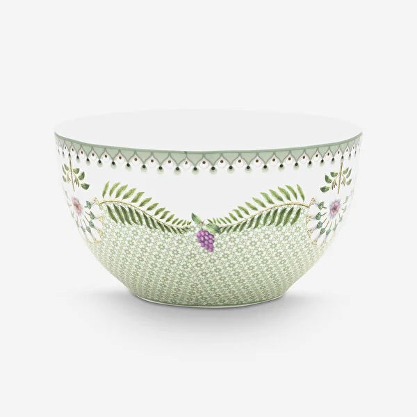 Pip Studio Lily & Lotus Yeşil Porselen Kase 15 cm