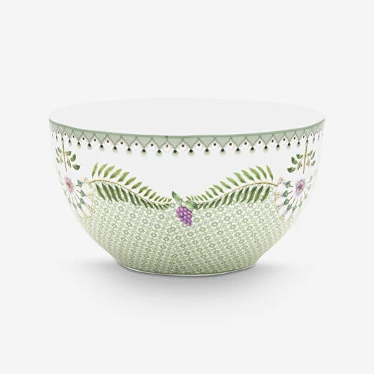 Pip Studio Lily & Lotus Yeşil Porselen Kase 15 cm