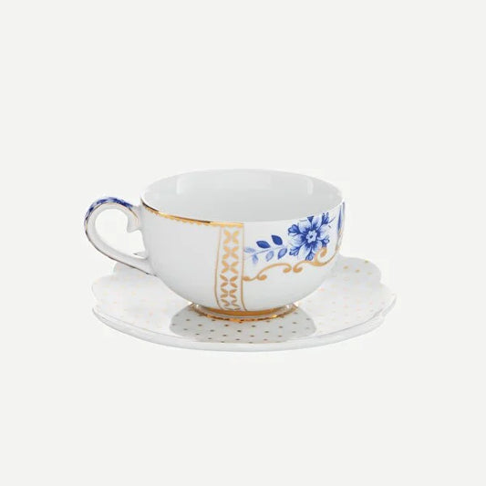 Mavi Beyaz Porselen Kahve Fincanı 125 ml Royal White Collection by Pip Studio