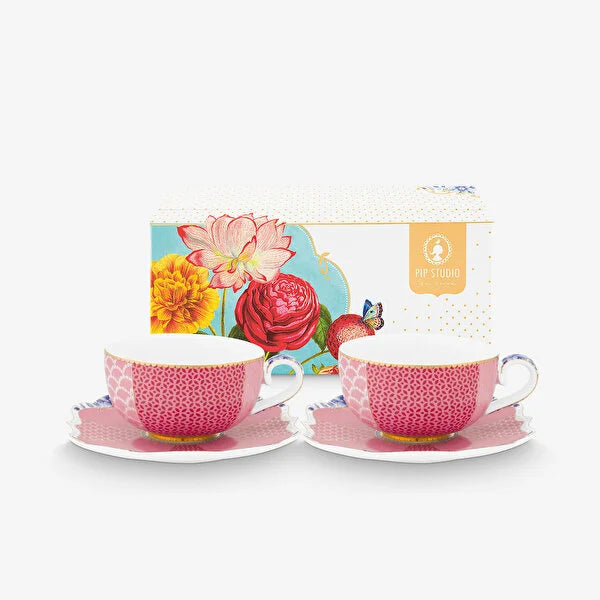 Pip Studio Pembe Porselen Kahve Fincan Seti 125 ml 51004073