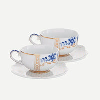 Pip Studio Mavi Beyaz Porselen Kahve Fincan Seti 125 ml 51004076