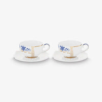 Pip Studio Mavi Beyaz Porselen Kahve Fincan Seti 125 ml 51004076