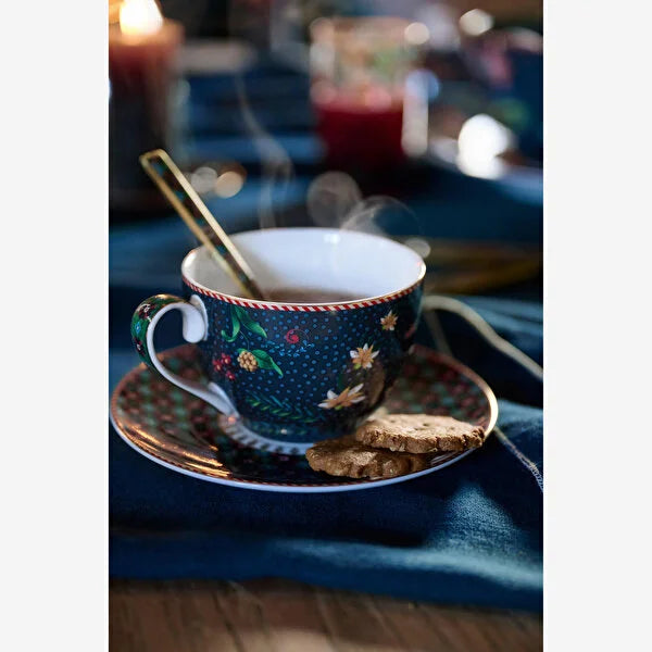 Pip Studio Berry Blues Mavi Porselen Çay Fincan Seti