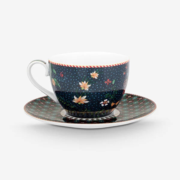 Pip Studio Berry Blues Mavi Porselen Çay Fincan Seti
