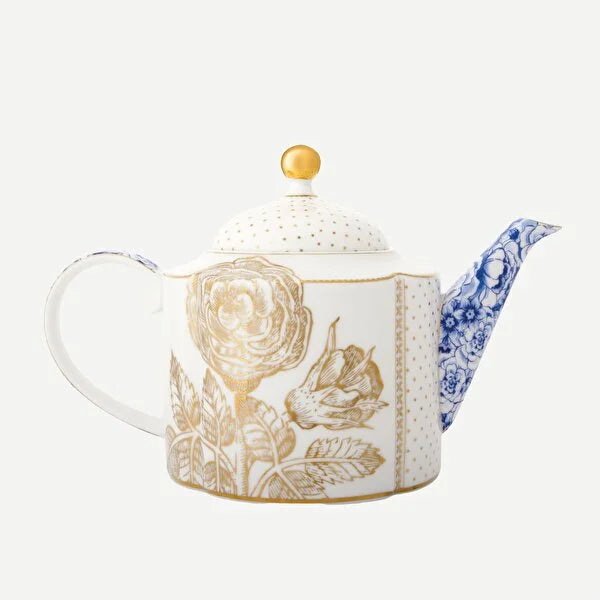 Mavi Beyaz Porselen Demlik 1600 ml Royal White Collection by Pip Studio