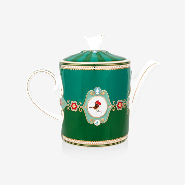 Yeşil Porselen Demlik 1300 Ml Love Birds Collection by Pip Studio