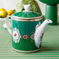 Yeşil Porselen Demlik 1300 Ml Love Birds Collection by Pip Studio