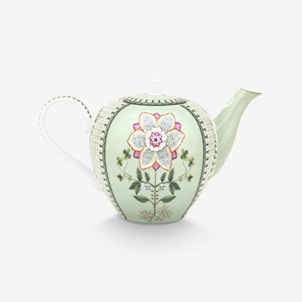 Pip Studio Lily & Lotus Yeşil Porselen Demlik
