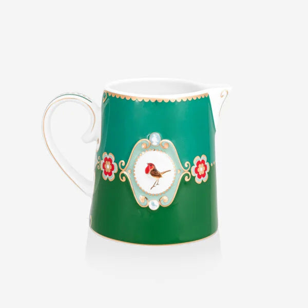 Yeşil Porselen Sütlük 270 Ml Love Birds Collection by Pip Studio