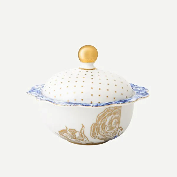 Mavi Beyaz Porselen Şekerlik 235 ml Royal White Collection by Pip Studio