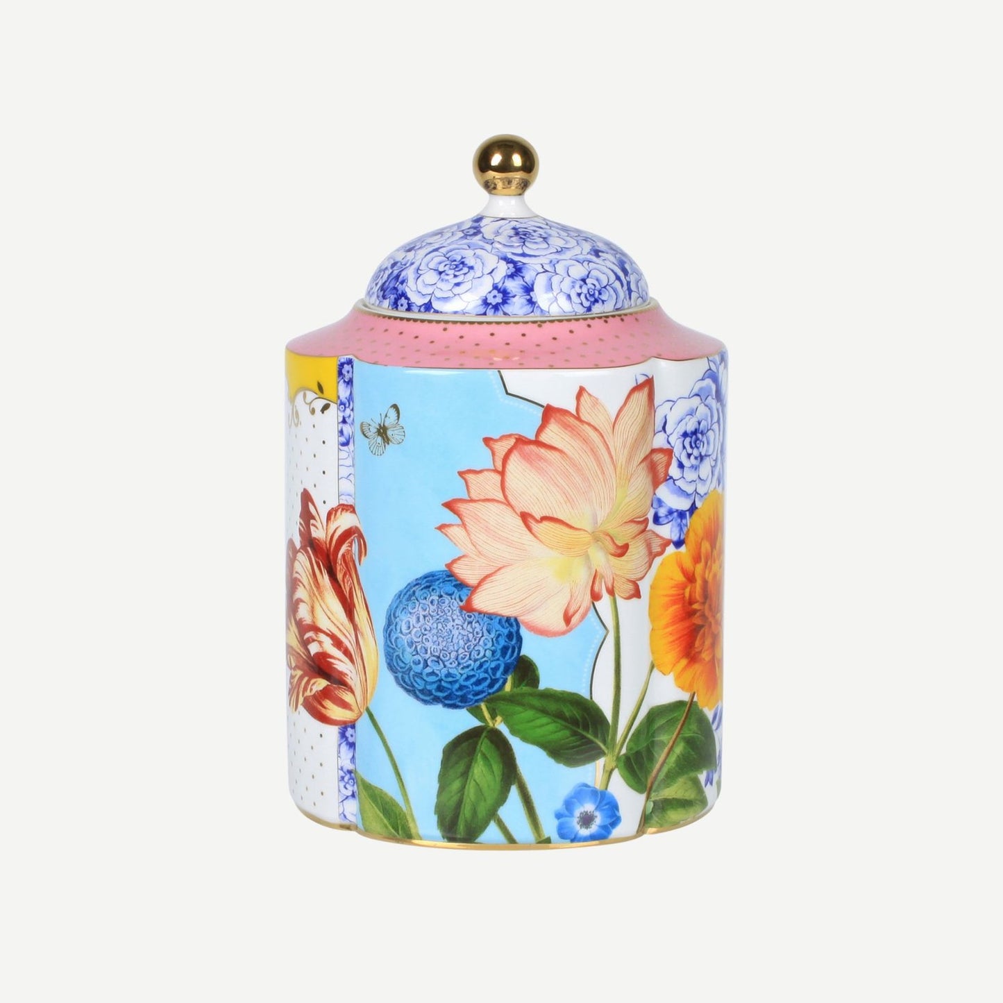 Mavi Pembe Porselen Saklama Kabı 2750 ml Royal Collection by Pip Studio