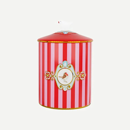 Kırmızı Pembe Porselen Saklama Kabı 1300 ml Love Birds Collection by Pip Studio