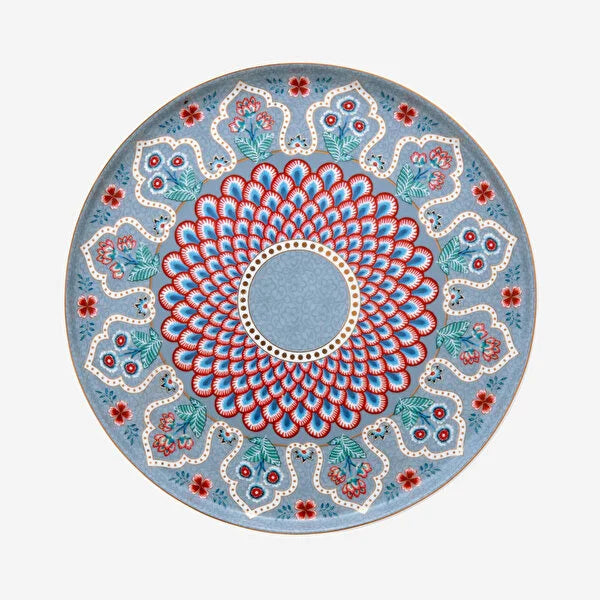Mavi Porselen Kek Standı 21 cm Flower Festival Collection by Pip Studio