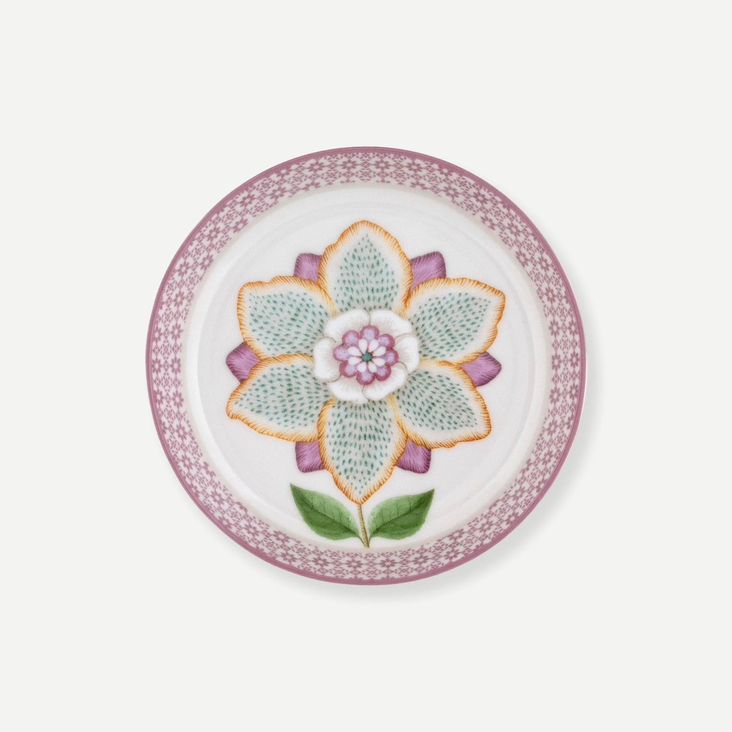Pip Studio Lily & Lotus Beyaz Porselen Çay Tabağı 9 cm
