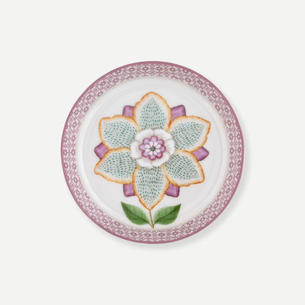 Pip Studio Lily & Lotus Beyaz Porselen Çay Tabağı 9 cm