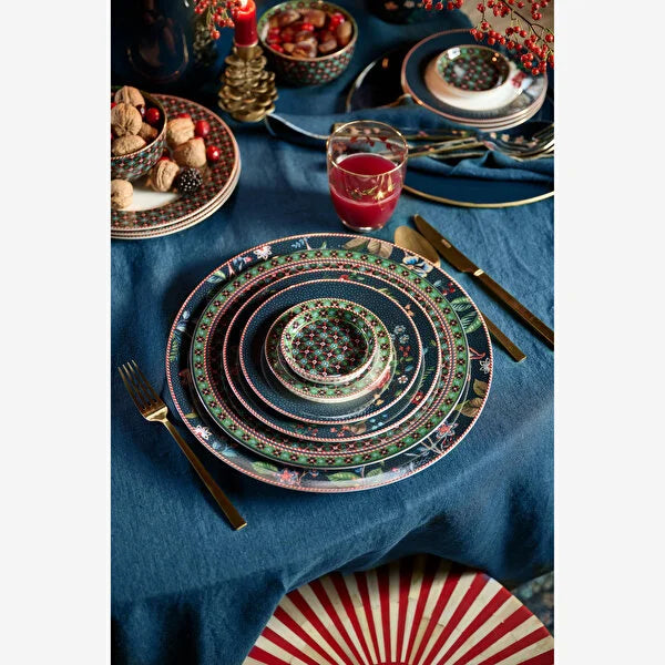 Pip Studio Berry Blues Yeşil Porselen Çay Tabağı 9 cm