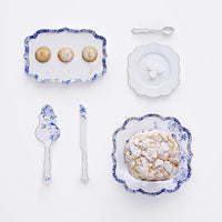 Pip Studio Royal White Mavi Beyaz Porselen Tepsi 26 cm - 2