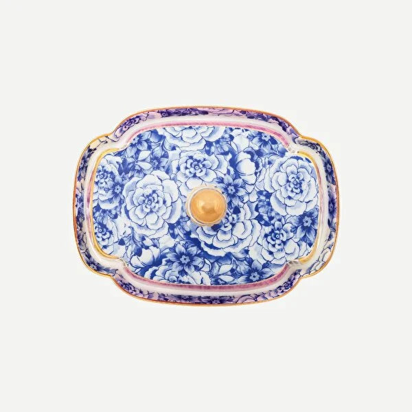 Pip Studio Royal Sarı Pembe Porselen Tereyağlık