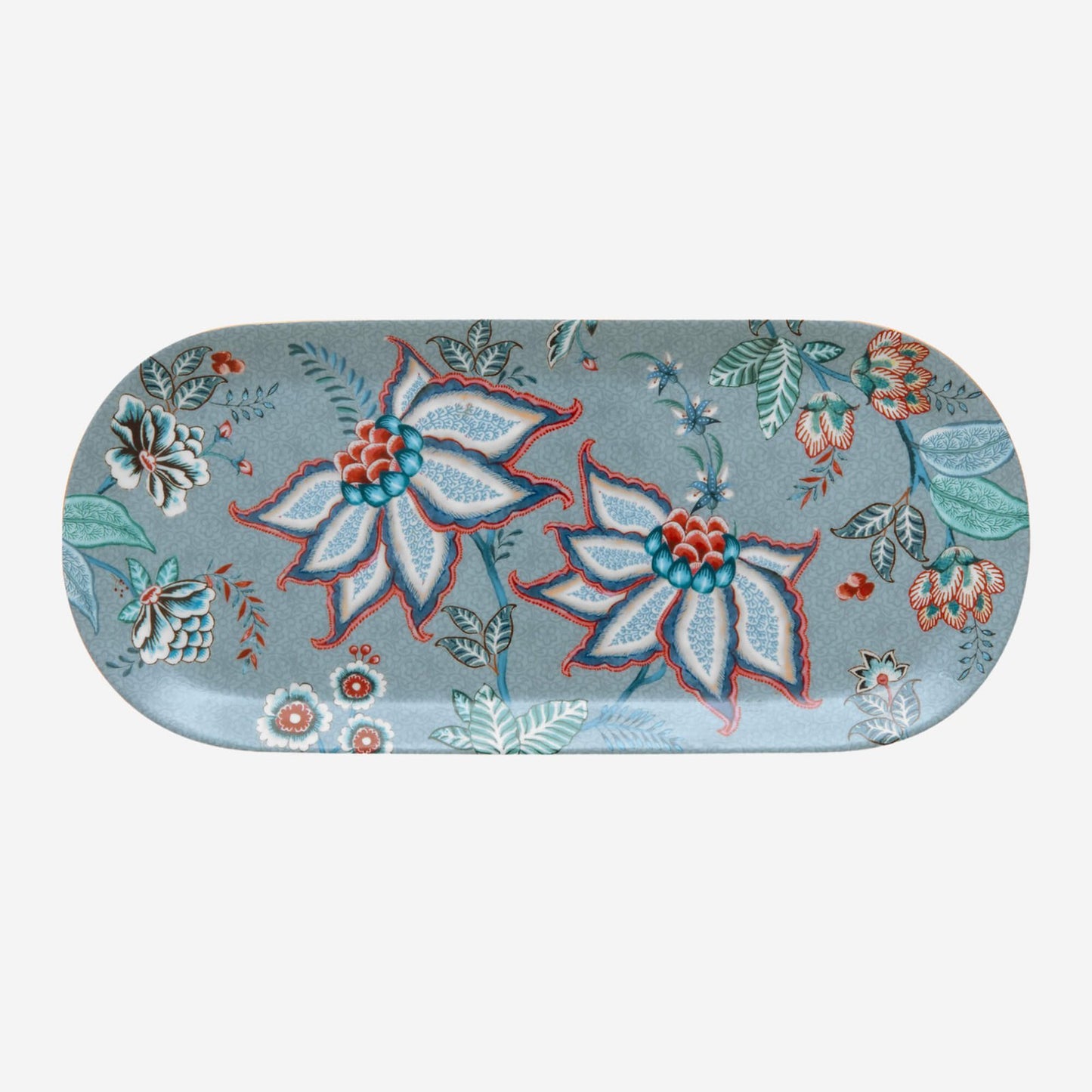 Mavi Porselen Servis Tabağı 33 cm Flower Festival Collection by Pip Studio