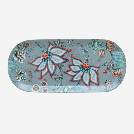 Mavi Porselen Servis Tabağı 33 cm Flower Festival Collection by Pip Studio