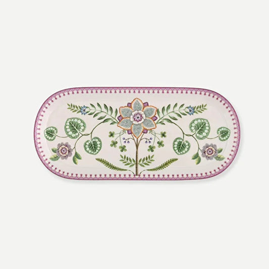 Pip Studio Lily & Lotus Beyaz Porselen Servis Tabağı 33 cm