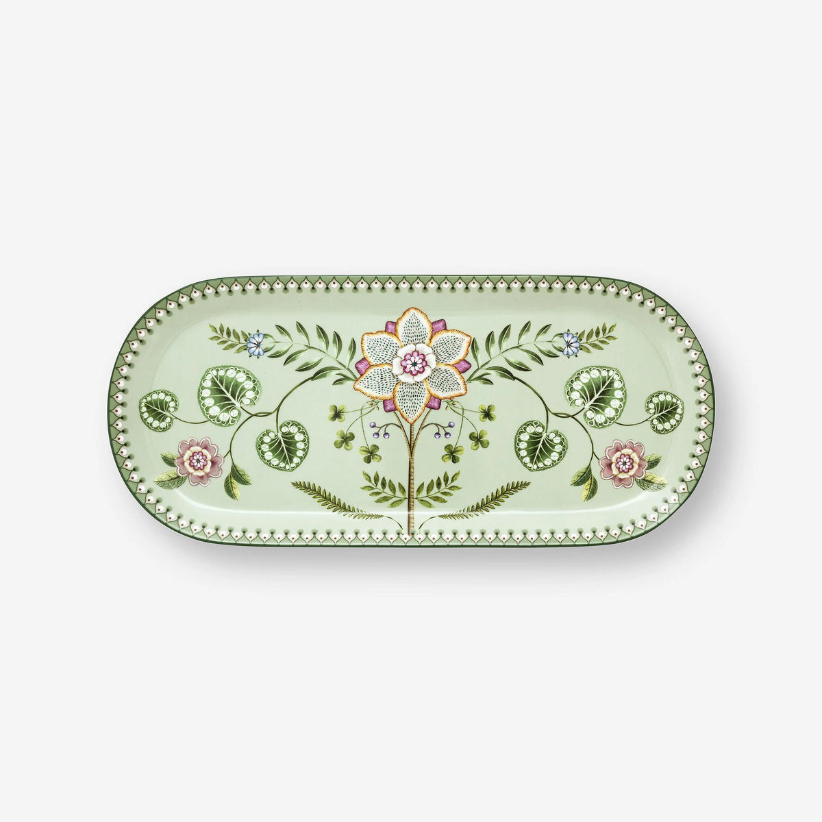 Pip Studio Lily & Lotus Yeşil Porselen Servis Tabağı 33 cm