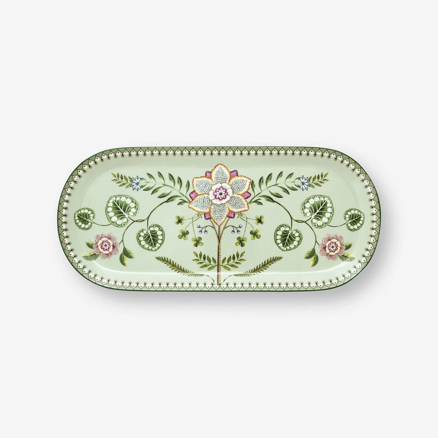 Pip Studio Lily & Lotus Yeşil Porselen Servis Tabağı 33 cm